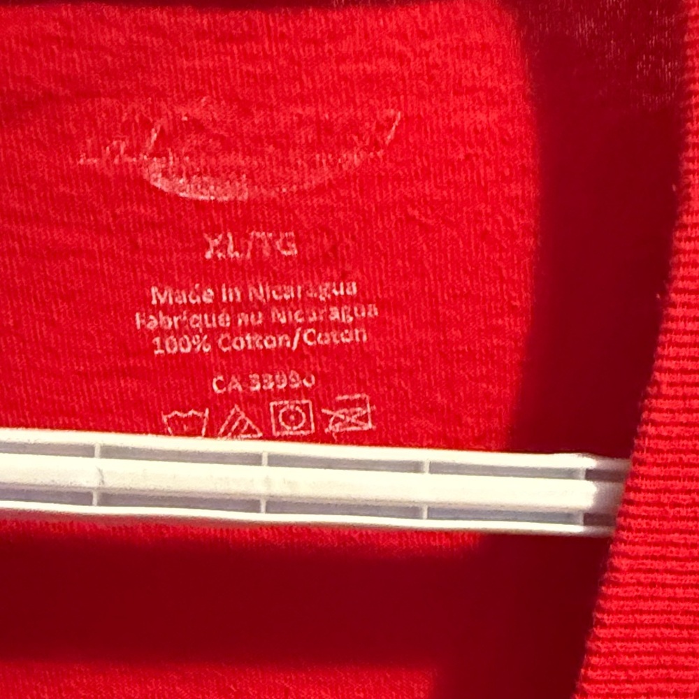 Bold Red Statement Tee for Men - Picture 2 of 3